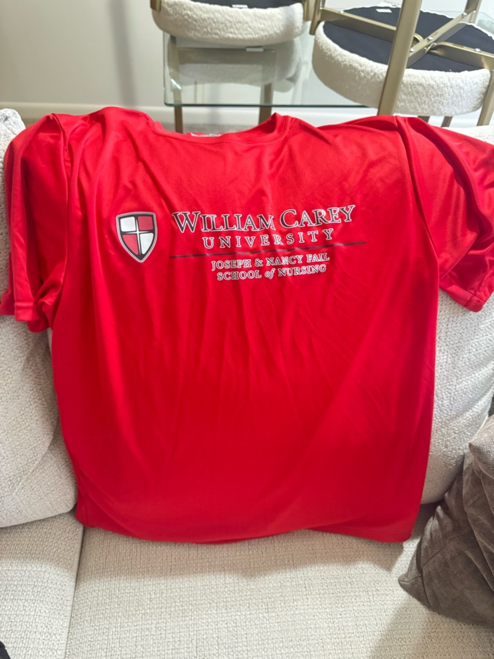 William Carey University Red Logo Tee